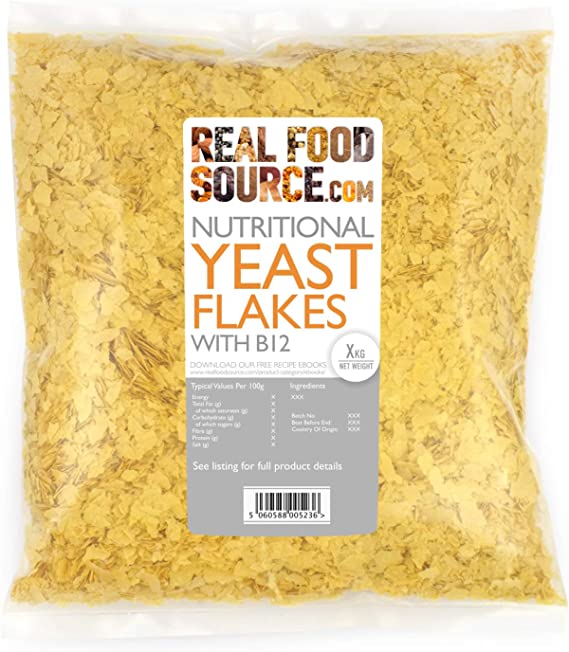 RealFoodSource Nutritional Yeast Flakes with B12 500g