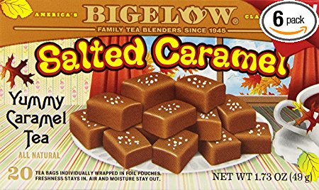 Bigelow Salted Caramel, 20 Count (Pack of 6)