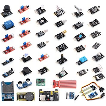 VKmaker T30 High-quality 45 in 1 Sensors Modules Starter Kit for Arduino, better than 37-in-1 sensor kit