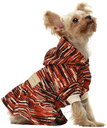 Fitwarm Hooded Dog Dresses Coats Hoodies Pet Clothes Cat Pullover