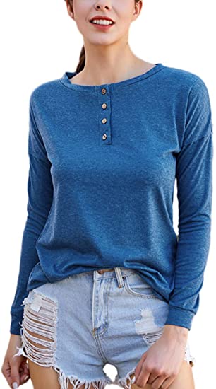 Lover-Beauty Women Long Sleeve Tunics Tops for Leggings Crewneck Sweatshirt Casual Loose Pullover with Pockets