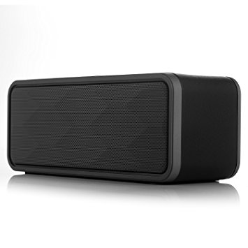 Augymer Wireless Bluetooth Speaker, Portable Dual Driver HIFI Stereo Enhanced Bass Powerful Sound 10W Bluetooth Speakers With Mic TF FM AUX For Apple Android Mobile Phone Tablets PC Music Player