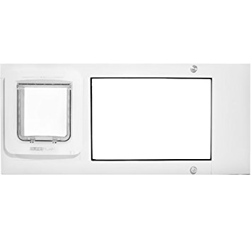 Thermo Sash 2e SureFlap Microchip Pet Door Color: White, Size: 28" x 31"