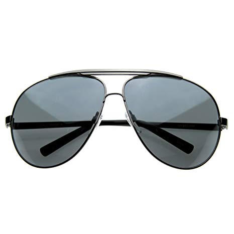 zeroUV - 70's Big Frame Oversized Aviator Sunglasses for Men and Women 70mm