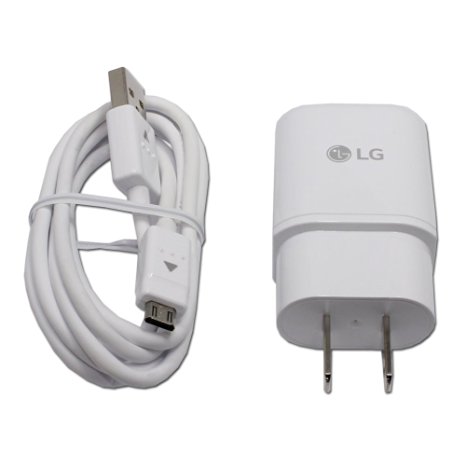 LG MCS-H05WP OEM Standard Travel Adapter Fast Charger Cable for G4 G Flex 2 V10