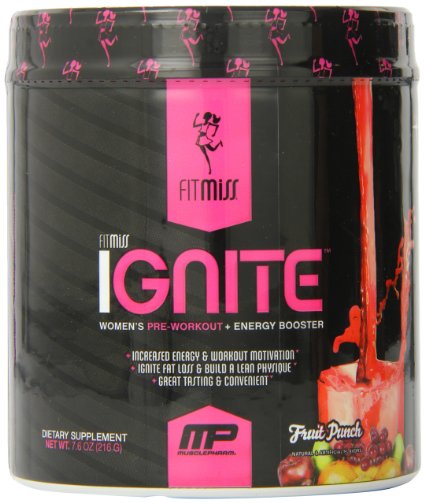 Fitmiss Ignite Pre-Workout Supplement Fruit Punch 76 oz
