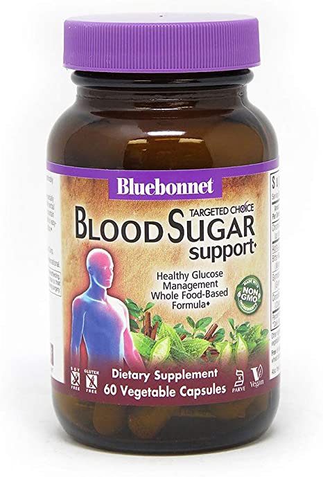 Bluebonnet Nutrition Targeted Choice Blood Sugar Support Herbal Blend, 60 Count