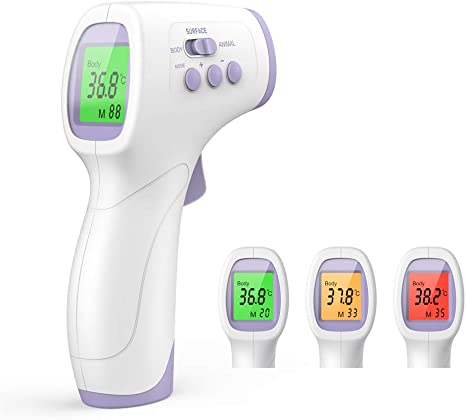 TPZ No Touch Infrared Forehead Thermometer | Thermometer Suitable for Baby and Adult | Indoor and Outdoor | Use with Instant Read | for Fever, Medical Digital Body (1)
