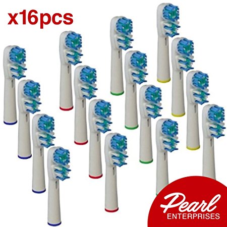 Oral B Electric Toothbrush Replacement Heads – 16 Generic Oral B Replacement Brush Heads – Pearl Enterprises Quality Electric Toothbrush Heads For Oral B