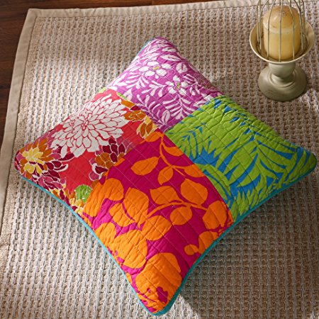 Tache 2 Piece 100% Cotton Colorful Flower Power Party Cushion Cover Set
