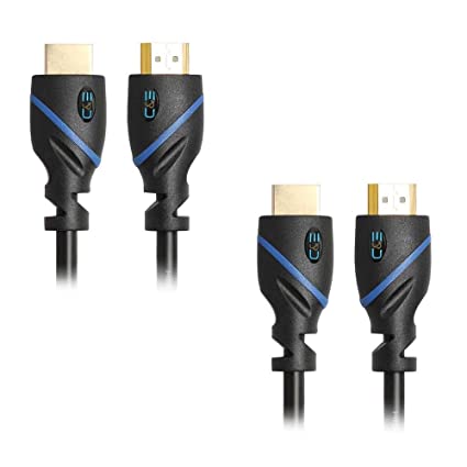 C&E HDMI Cable (10 Feet/3 Meters) Supports 4K@30Hz, High Speed, Hand-Tested, HDMI Ready - HD, 10.2Gbps, Audio Return Channel-Compatible with Xbox PS3 PS4 Pro nVidia Apple TV 4K Fire (2 Pack)