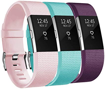 iGK Replacement Compatible for Fitbit Charge 2 Bands, Adjustable Replacement Sport Strap Smartwatch Fitness Wristband