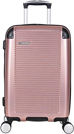 Ben Sherman Norwich 20" Lightweight Hardside PET Expandable 8-Wheel Spinner Carry-On Suitcase, Rose Gold