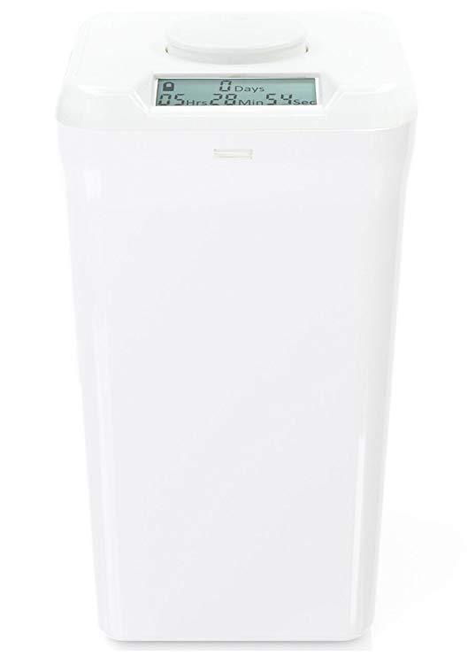 Kitchen Safe XL: Time Locking Container (White Lid   White Base) - 10.4" Height