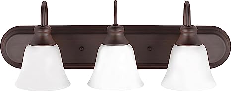 Generation Lighting 44941-710 Windgate Three - Light Wall/Bath Vanity Style Fixture, Bronze