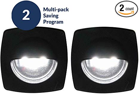 Five Oceans LED Cool White Companion Way Light, Black Housing (Pair) FO-3996