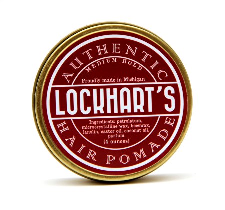 Lockhart's Hair Pomade Medium Hold 4 ounces