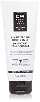 CW Beggs and Sons Sensitive Skin Moisturizer for Men, Hypoallergenic and Fragrance-Free, 75 mL