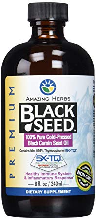 Amazing Herbs Premium Black Seed Oil, 8 Fluid Ounce(Packaging May Vary) | 🇺🇸 Made in USA