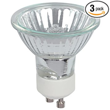 Westinghouse 0473000 50W Mr16 Halogen Clear Lens Flood Light Bulb with Gu10 Base (3 Pack)