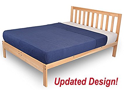 Charleston-2 Platform Bed Frame - Solid Hardwood (XL-Twin)