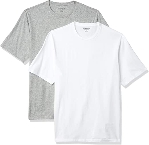 Amazon Essentials Men's 2-Pack Loose Fit Short-Sleeve Crewneck T-shirt