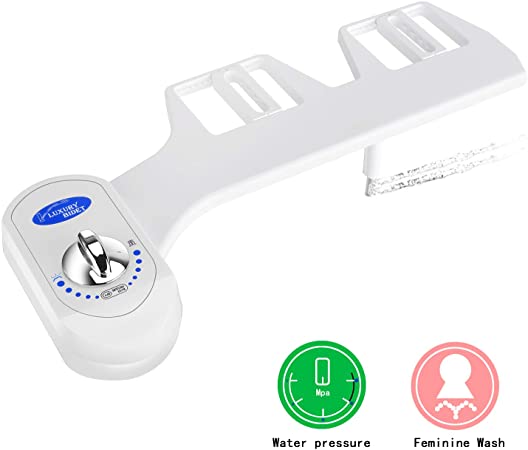 Non-Electric Bidet Toilet Attachment/Self-cleaning Dual Nozzle and Easy Water Pressure Adjustment for Sanitary and Feminine Wash Home Bidet Fresh Water Spray£¨One Cold Nozzle £
