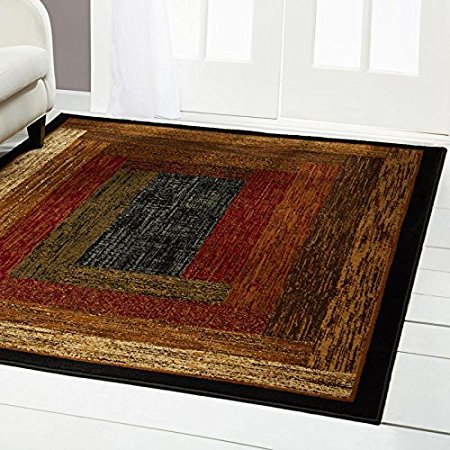 Home Dynamix Royalty Vega 43"x62" Area Rug in Black