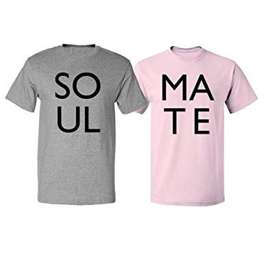Soul Mate VALENTINES Love Couple Matching Funny Cute TShirts