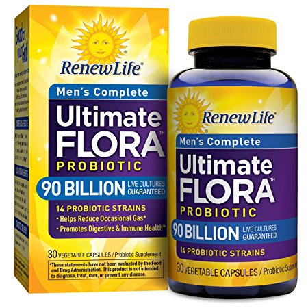 Renew Life Ultimate Flora Mens Complete Diet Supplement, 30 Count