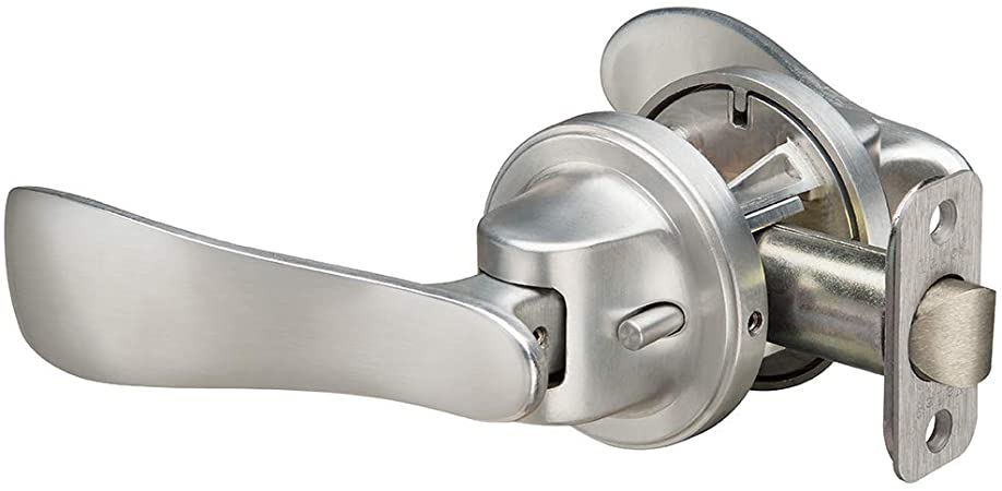 Yale Security P5201N01 Navis Paddle Lever, Privacy, Satin Nickel