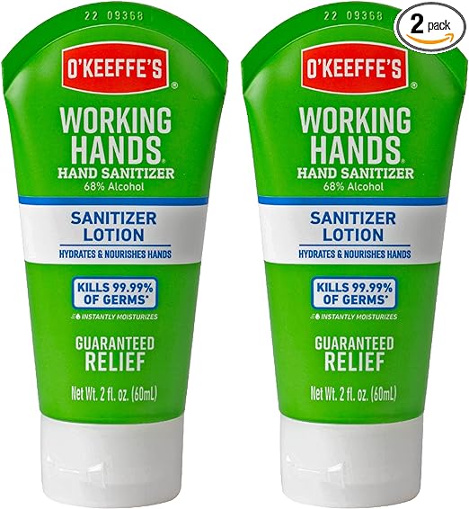 O'Keeffe's O’Keeffe’s Working Hands Moisturizing Hand Sanitizer, 2oz (Pack of 2)