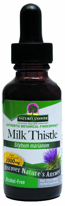 Natures Answer Alcohol-Free Milk Thistle Seed 1-Fluid Ounce