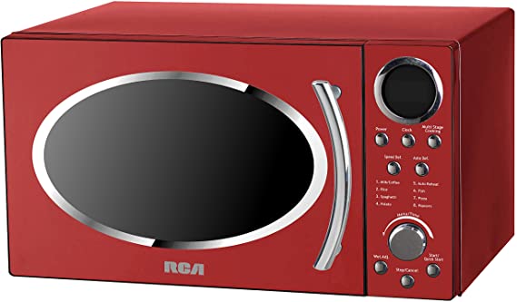 RCA RMW987-RED 0.9 cu. ft. Retro Microwave, Red