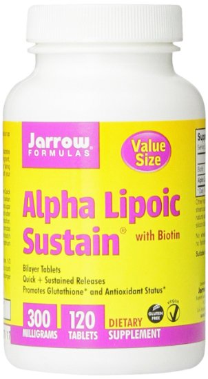 Jarrow Formulas Alpha Lipoic Sustain 300 mg 120 Count