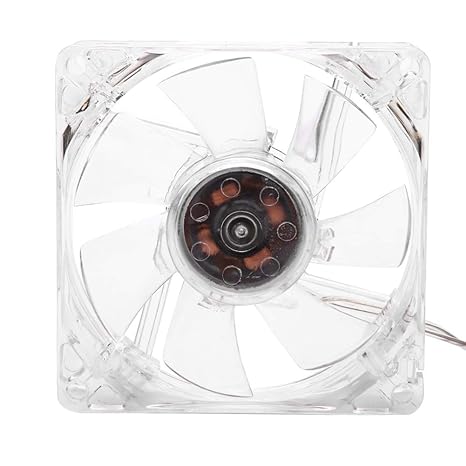 CPU Cooling Fan, 80mm USB LED Transparent Cooling Fan 5V CPU Cooling Case Fan for PC Computer.
