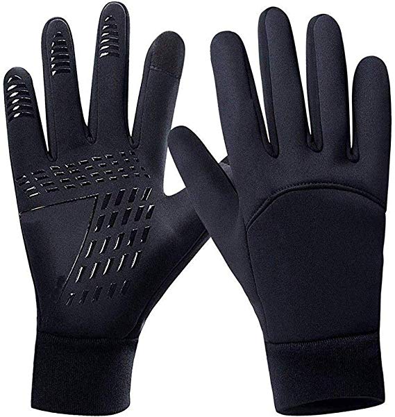Winter Running Gloves, Gotop Lightweight Waterproof Touchscreen Gloves, Newest Windproof Thermal Liner Gloves for Men and Women Cycling Driving Hiking Running
