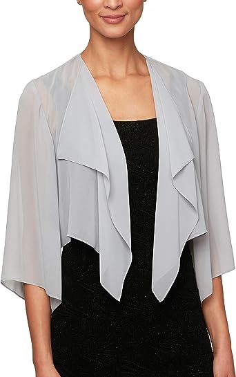 Alex Evenings Women's Short Bolero Shrug Jacket