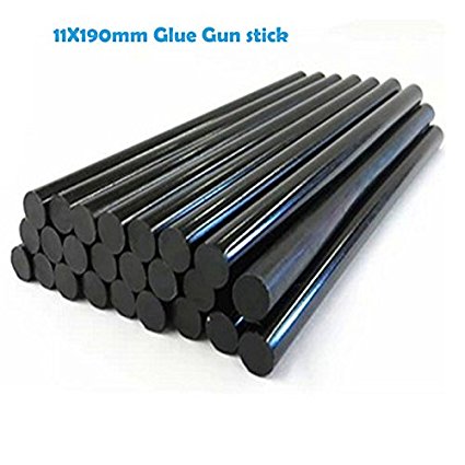 Mangocore 12pcs/lot 11mmx190mm DIY Hot Melt Glue Sticks Black color For Hot Melt Gun Car Audio Craft General Purpose