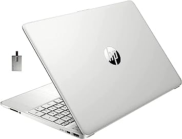 HP 2022 15.6" FHD Laptop, AMD Ryzen 5-5500U Processor, 16GB RAM, 512GB PCIe SSD, AMD Radeon Graphics, HD Webcam, Bluetooth, Wi-fi, Win 10, Silver, 32GB SnowBell USB Card