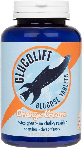 GlucoLift All-natural Glucose Tablets-Orange Cream Flavor