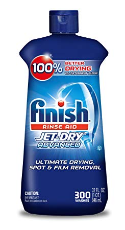 Finish Jet-Dry Rinse Aid, 32oz, Dishwasher Rinse Agent & Drying Agent 300 Washes