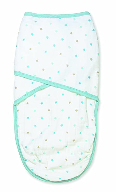 aden by aden   anais Easy Swaddle, Oh Boy! - Blue Stars, Large