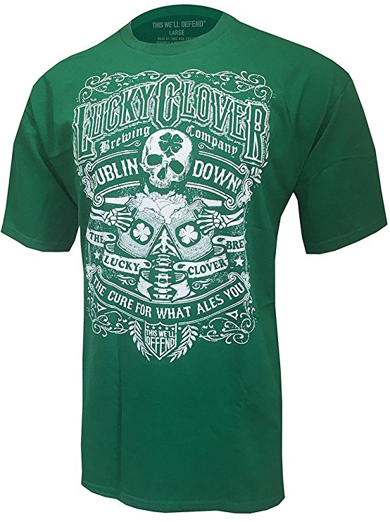 Lucky Clover St Patricks Day Green Saint Pattys Paddys Shamrock Pub T-Shirt