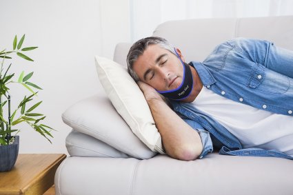 Ultimate Anti Snore Chin Strap - Adjustable Snoring Jaw Strap - Happy Sleeps Ultimate Sleeping Device - Doctor Recommended - Compared to Zyppah Snoreshield EasySleep and My Snoring Solution
