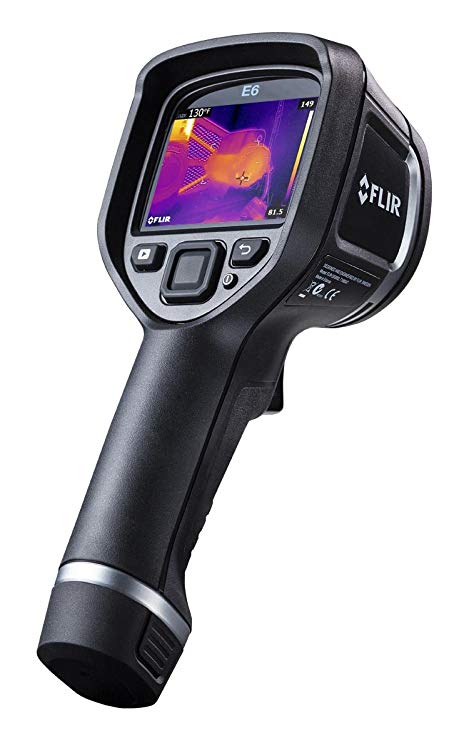 FLIR E6 Compact Thermal Imaging Camera with 160 by 120 IR Resolution and MSX