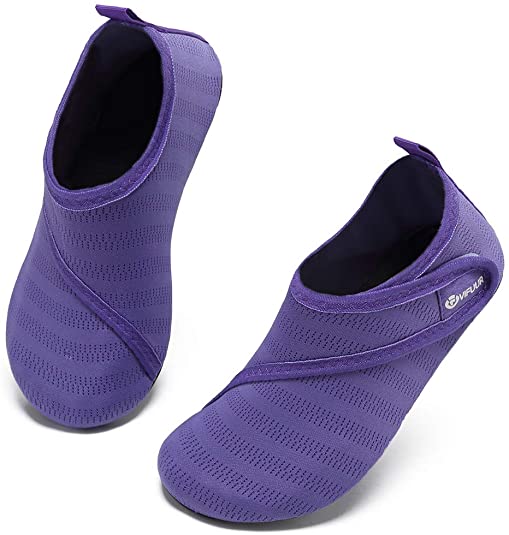 VIFUUR Kids Water Shoes Girls Boys Quick Dry Aqua Socks for Beach Swim Outdoor Sports