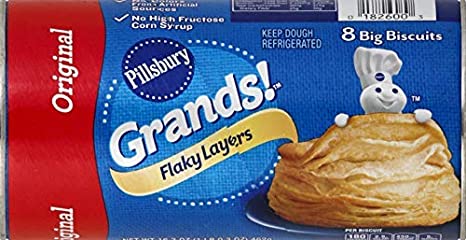 Pillsbury Grands! Flaky Layers, Original, 8 ct, 16.3 oz