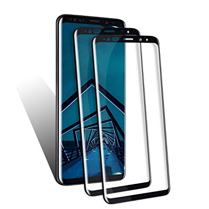 Galaxy S9 Plus Screen Protector by BIGFACE, [2 Pack] Premium HD Clear Tempered Glass, HD Clarity, Anti- Scratch, Case Friendly, Anti-Bubble 3D Touch Accuracy Film for Galaxy S9 Plus