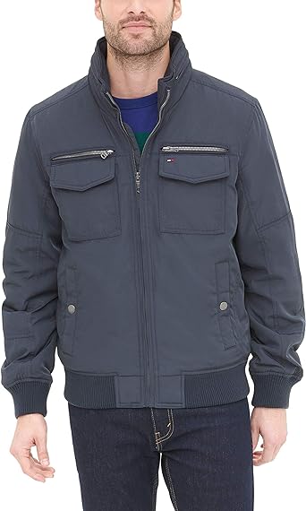 Tommy Hilfiger Men's Water Resistant Performance Bomber Jacket (Standard and Big & Tall)